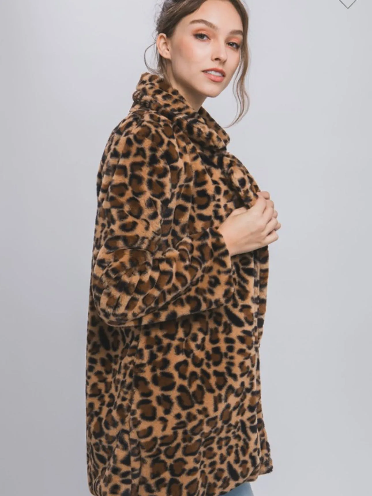 Faux Fur Coat: Leopard