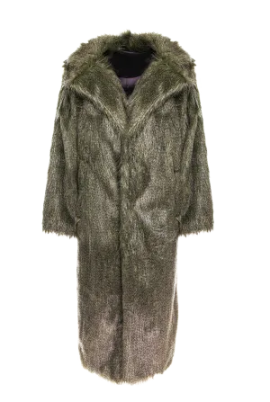 Faux Fur Long Coat & Vest