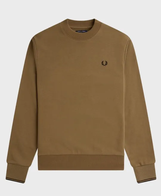 Fred Perry M7535 Crew Neck Sweatshirt U08 Shaded Stone/Burnt