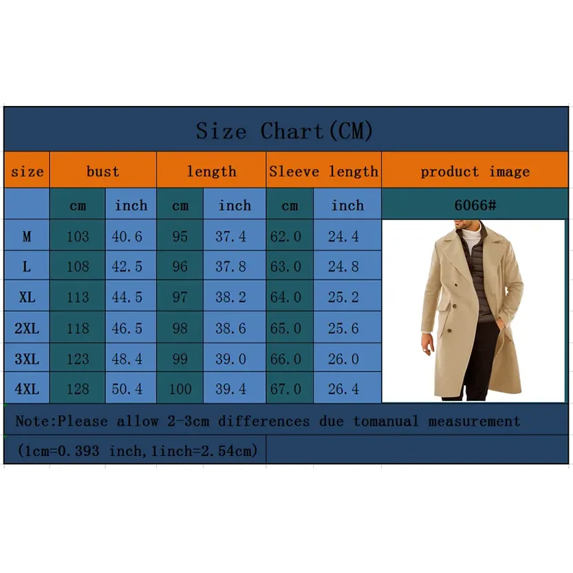Funki Buys | Jackets | Men's Smart Casual 3/4 Lenth Overcoats