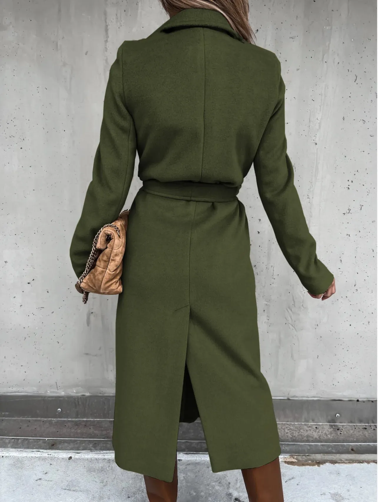 Funki Buys | Jackets | Women's Elegant Long Tie Belt Overcoats