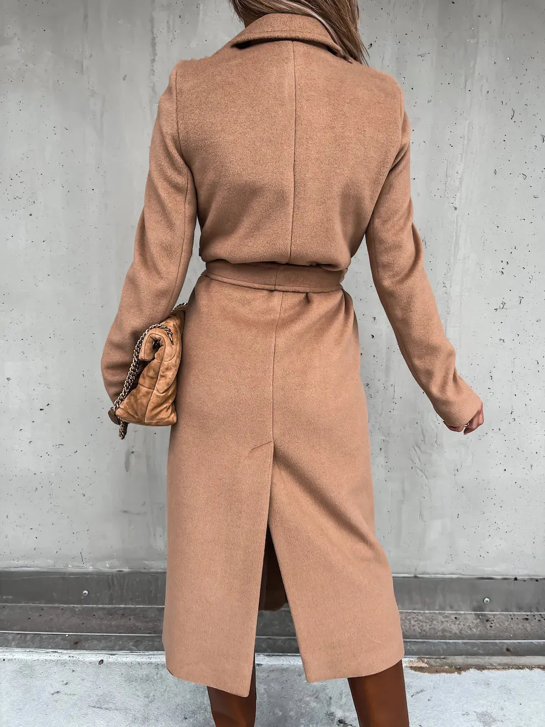 Funki Buys | Jackets | Women's Elegant Long Tie Belt Overcoats