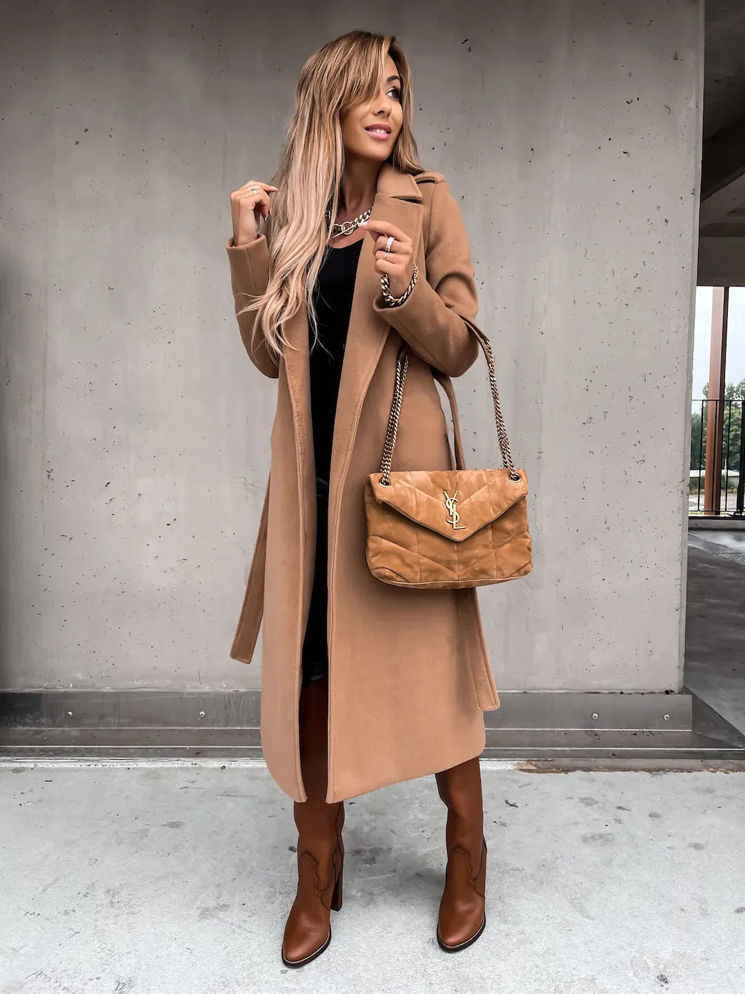 Funki Buys | Jackets | Women's Elegant Long Tie Belt Overcoats