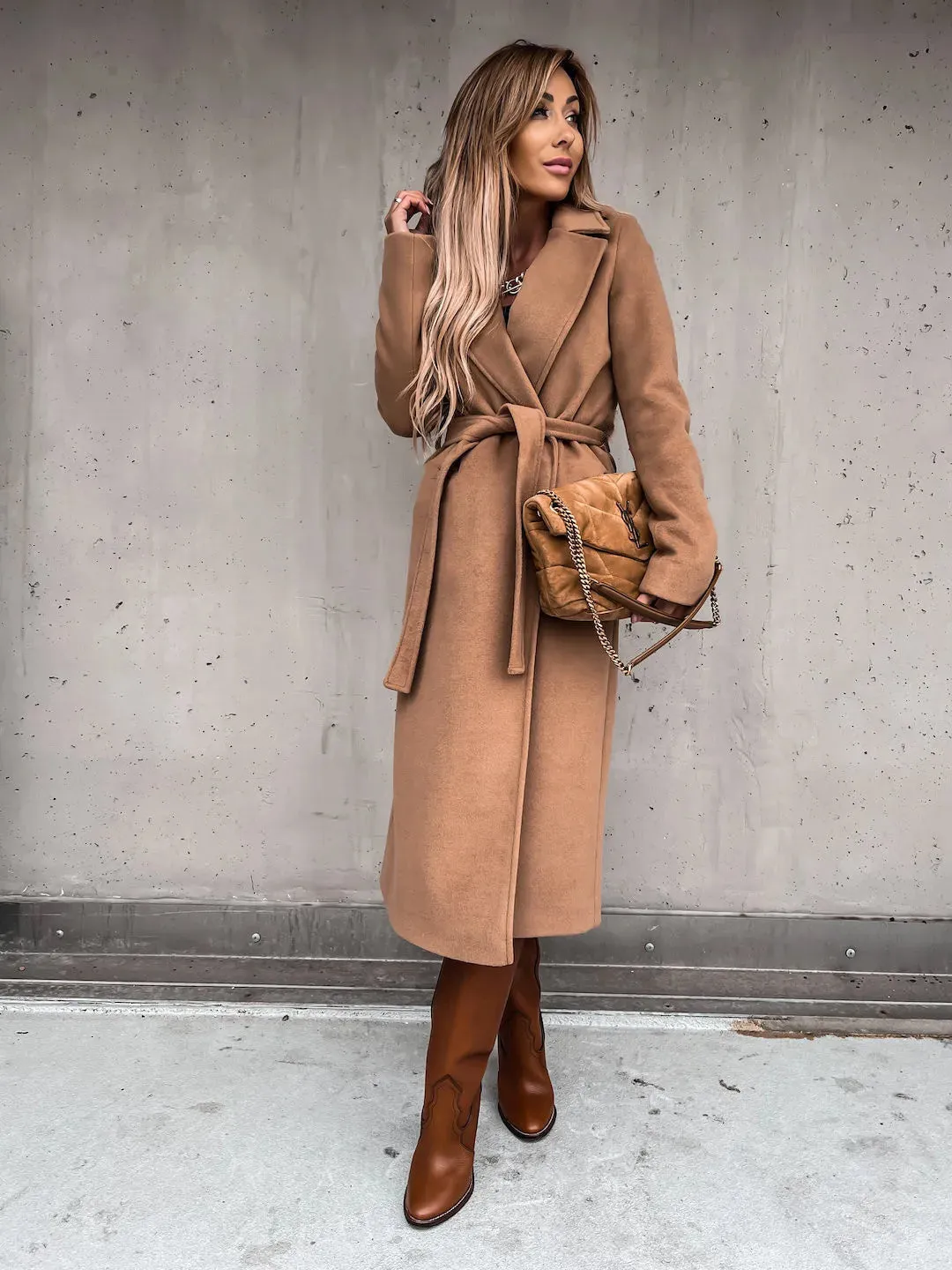 Funki Buys | Jackets | Women's Elegant Long Tie Belt Overcoats