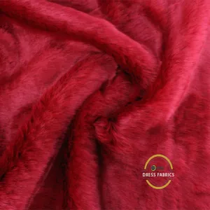 Fur Fabric Red 150cm