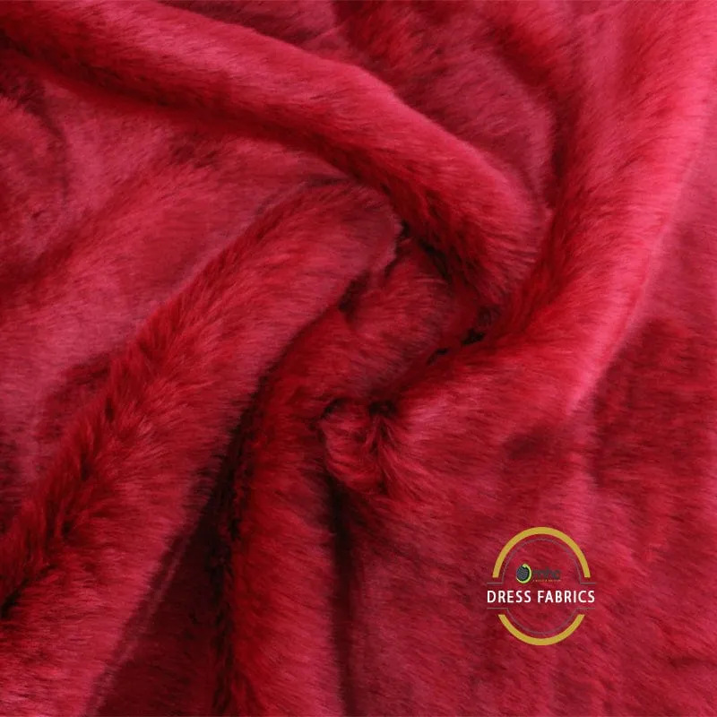 Fur Fabric Red 150cm