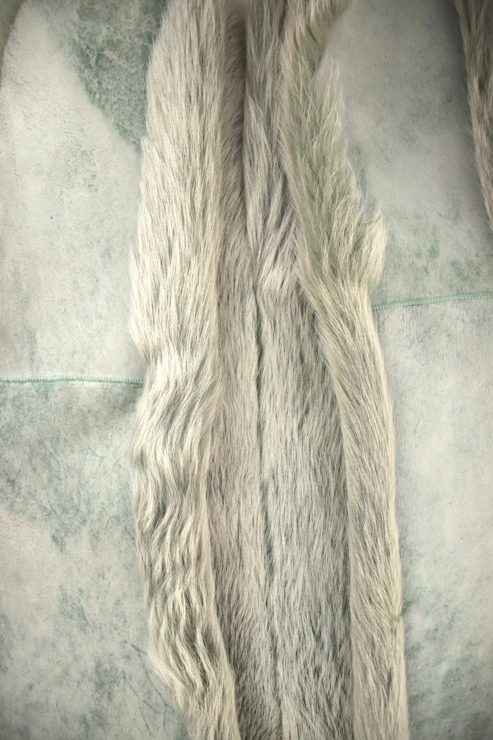 Fur Hooded Reversible Poncho
