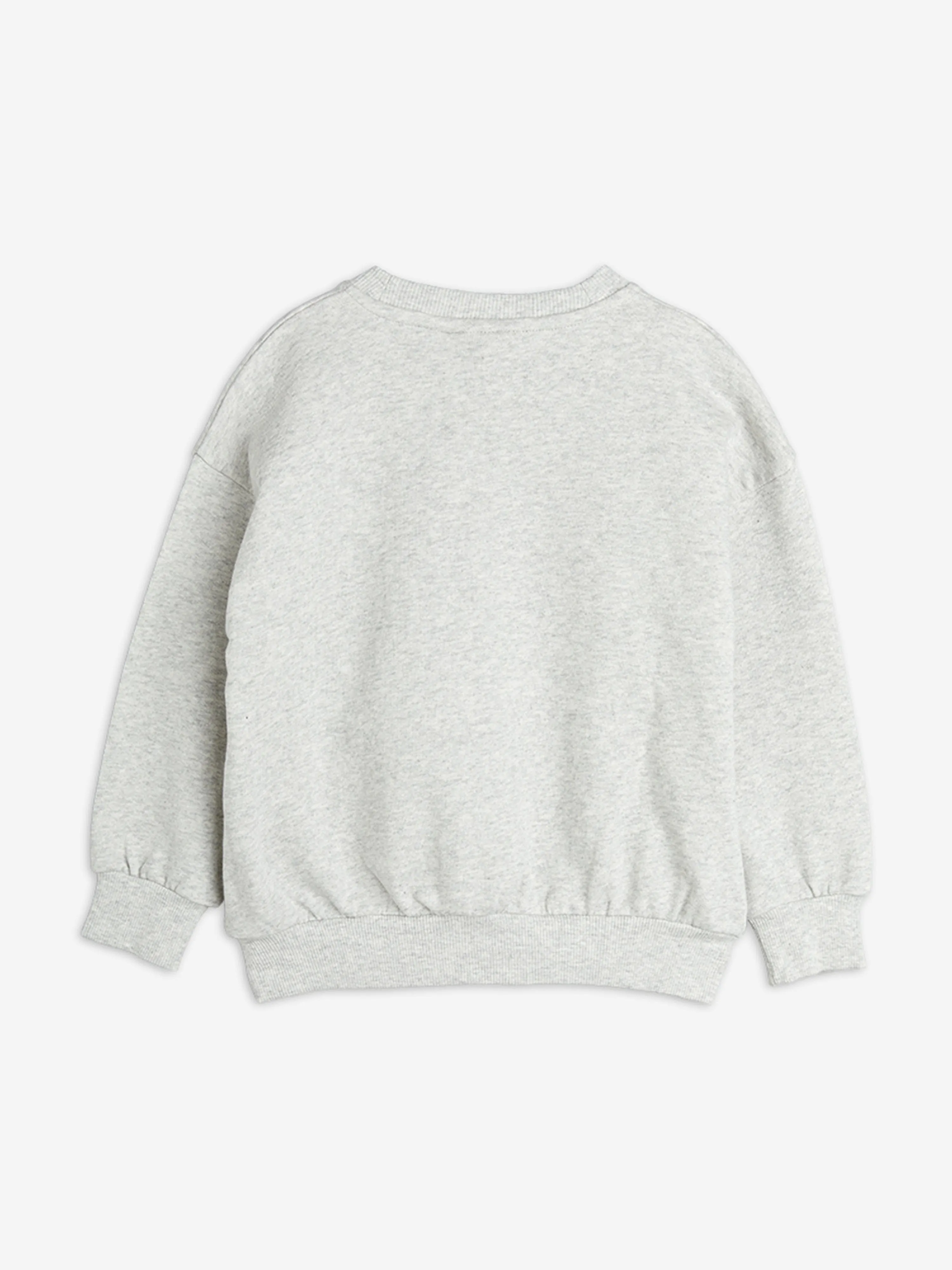 Girls Arrowed Heart Chenille Sweatshirt in Grey