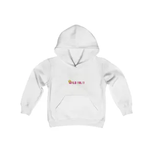 Girls Rule!  youth heavy blend hooded sweatshirt
