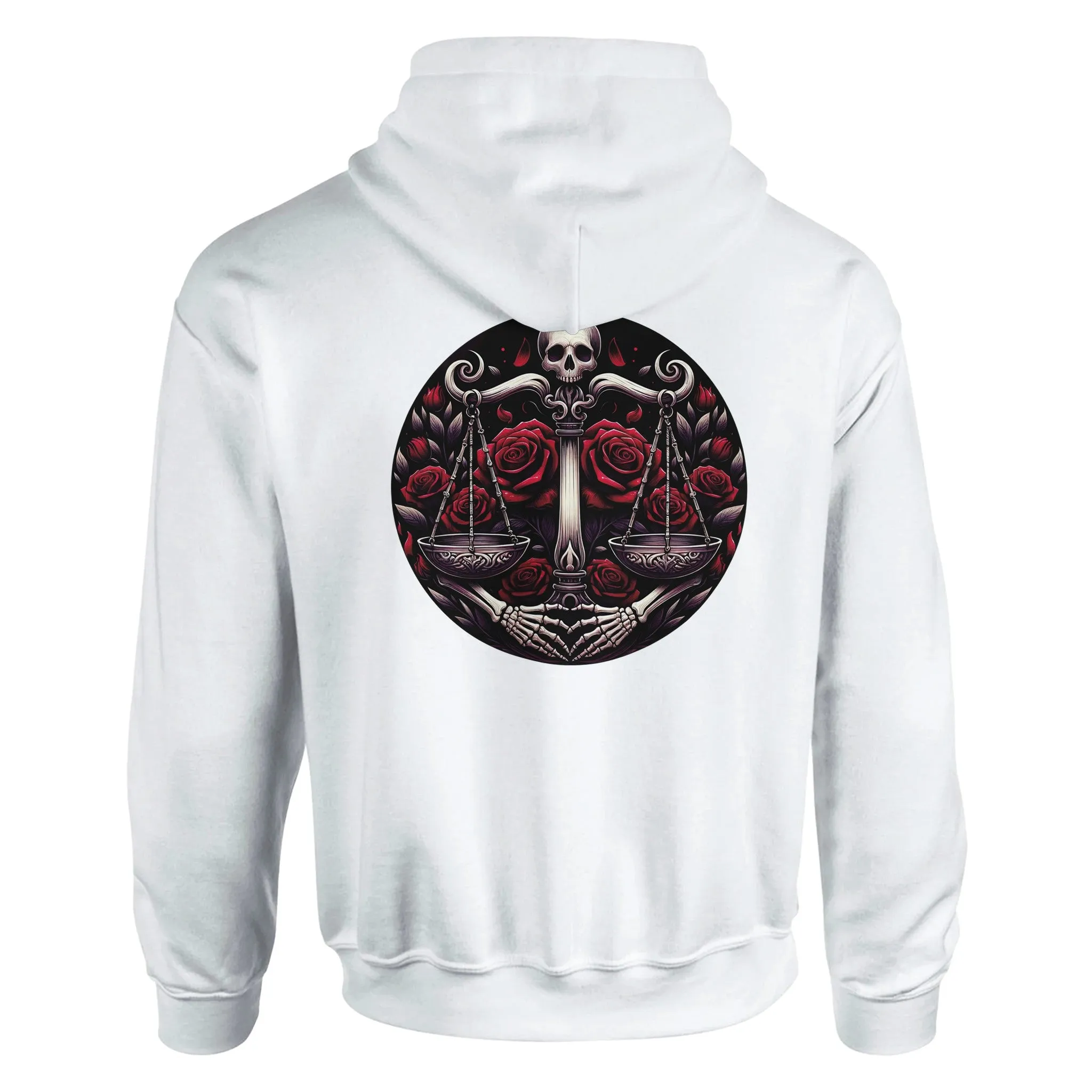 Gothic Zodiac Classic Unisex Pullover Hoodie  White
