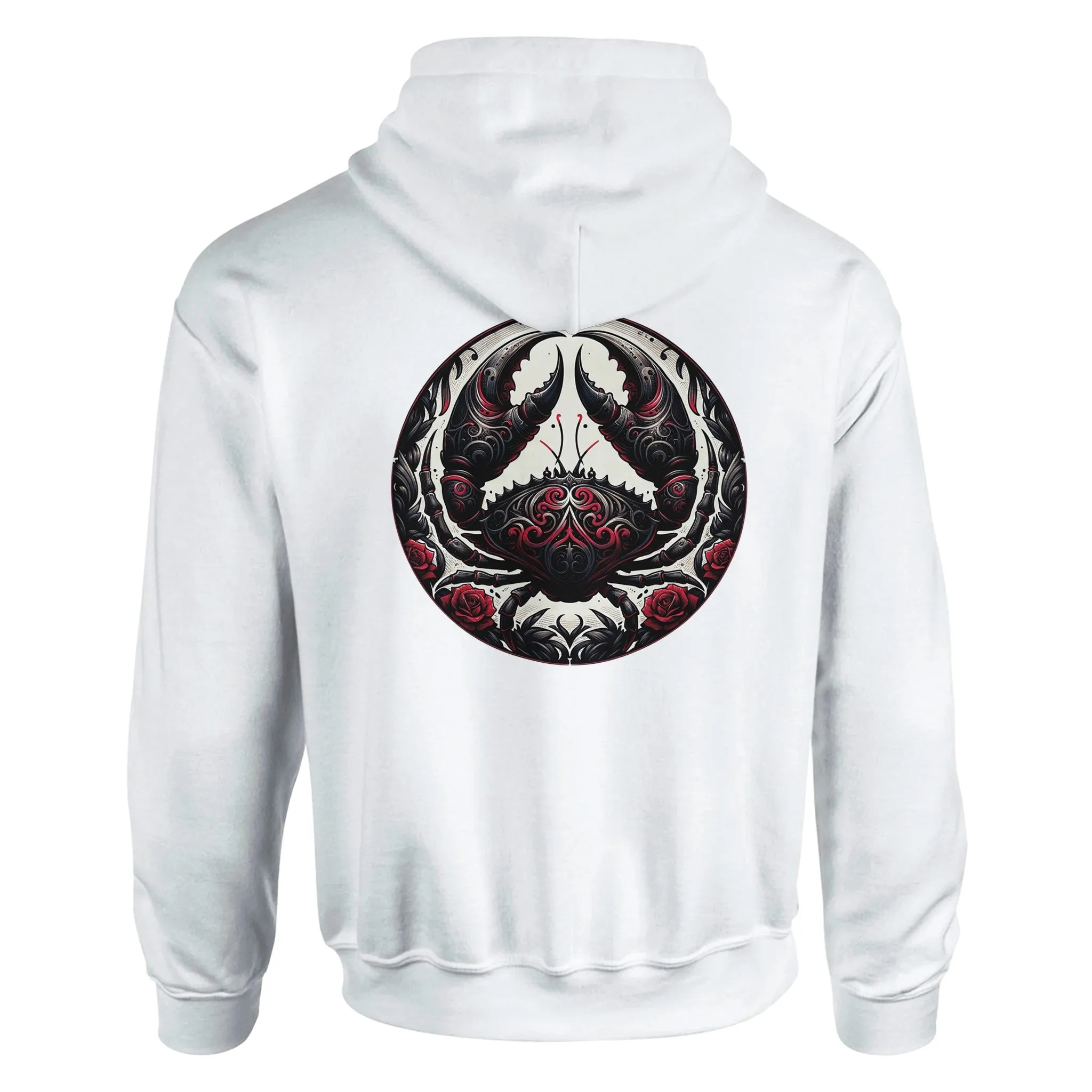 Gothic Zodiac Classic Unisex Pullover Hoodie  White