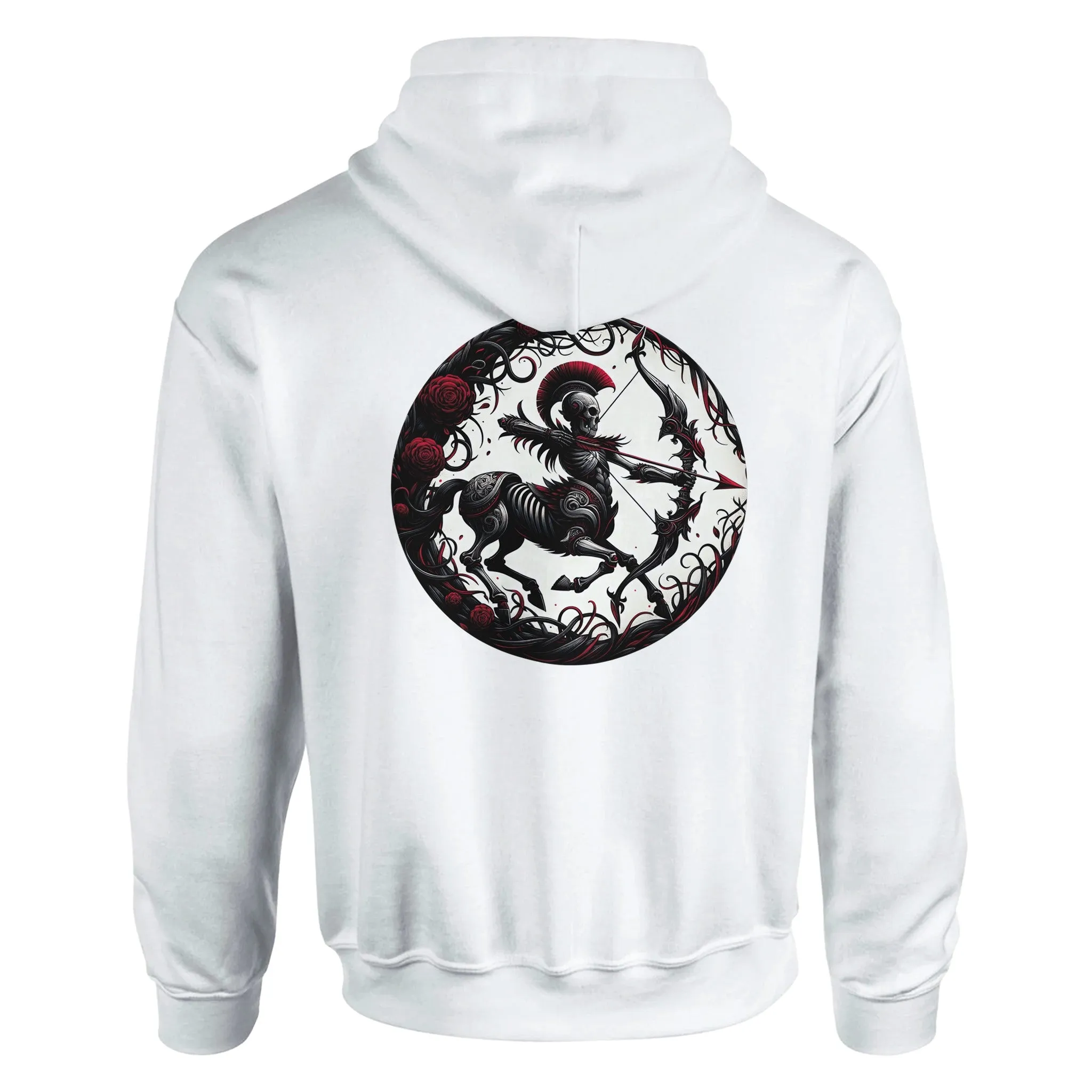 Gothic Zodiac Classic Unisex Pullover Hoodie  White