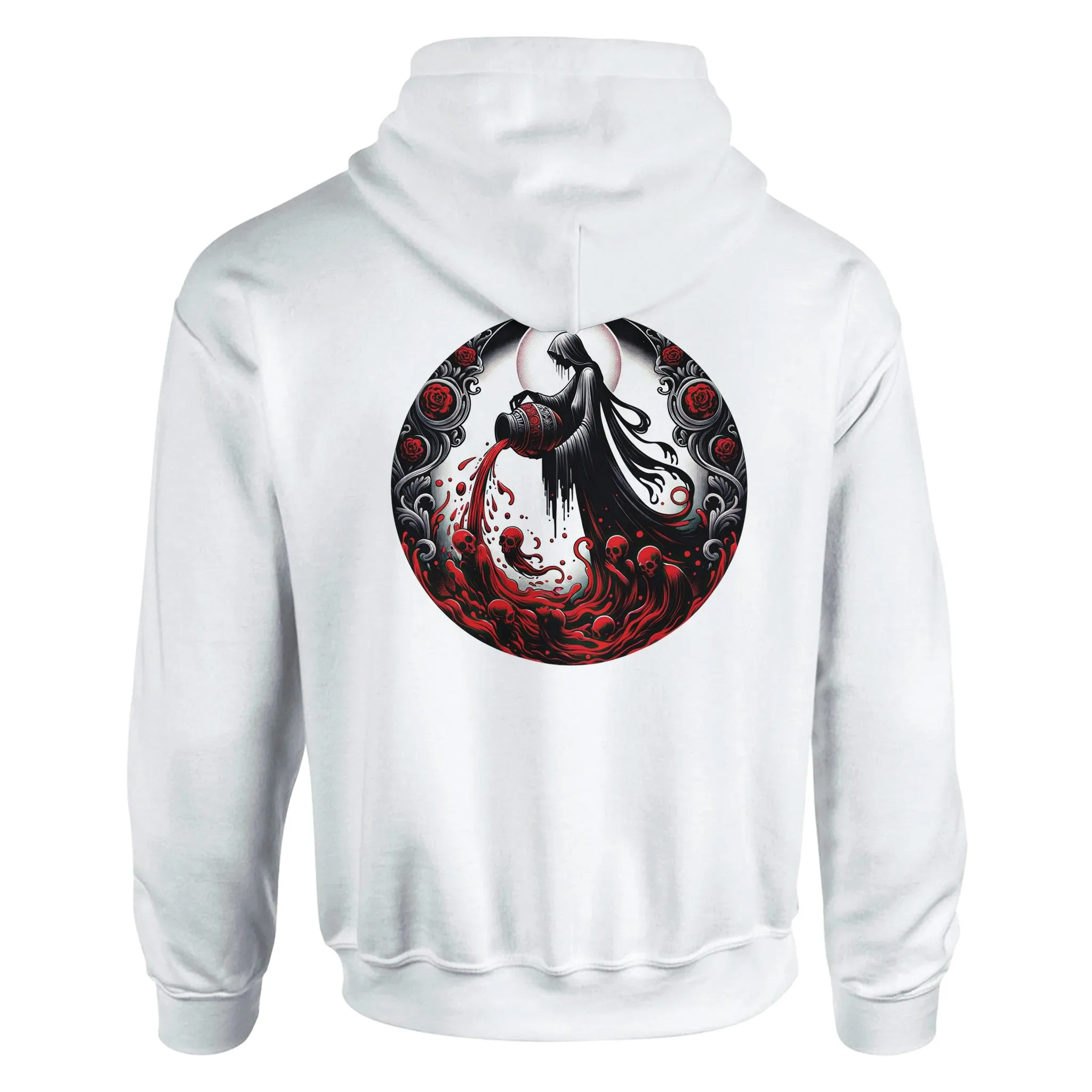 Gothic Zodiac Classic Unisex Pullover Hoodie  White