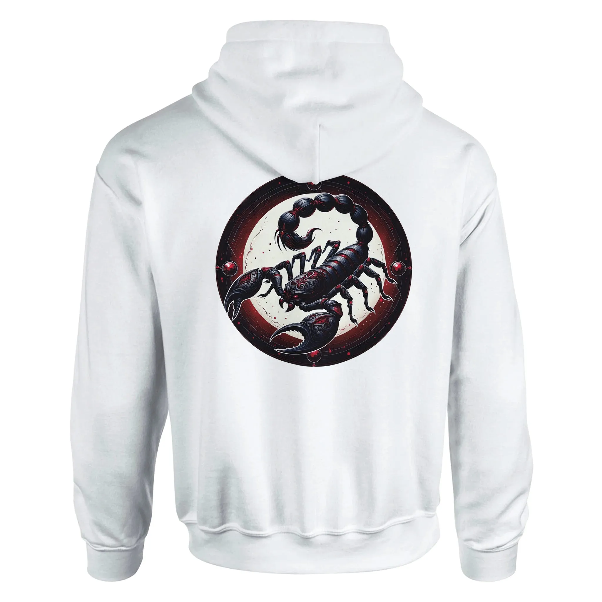 Gothic Zodiac Classic Unisex Pullover Hoodie  White
