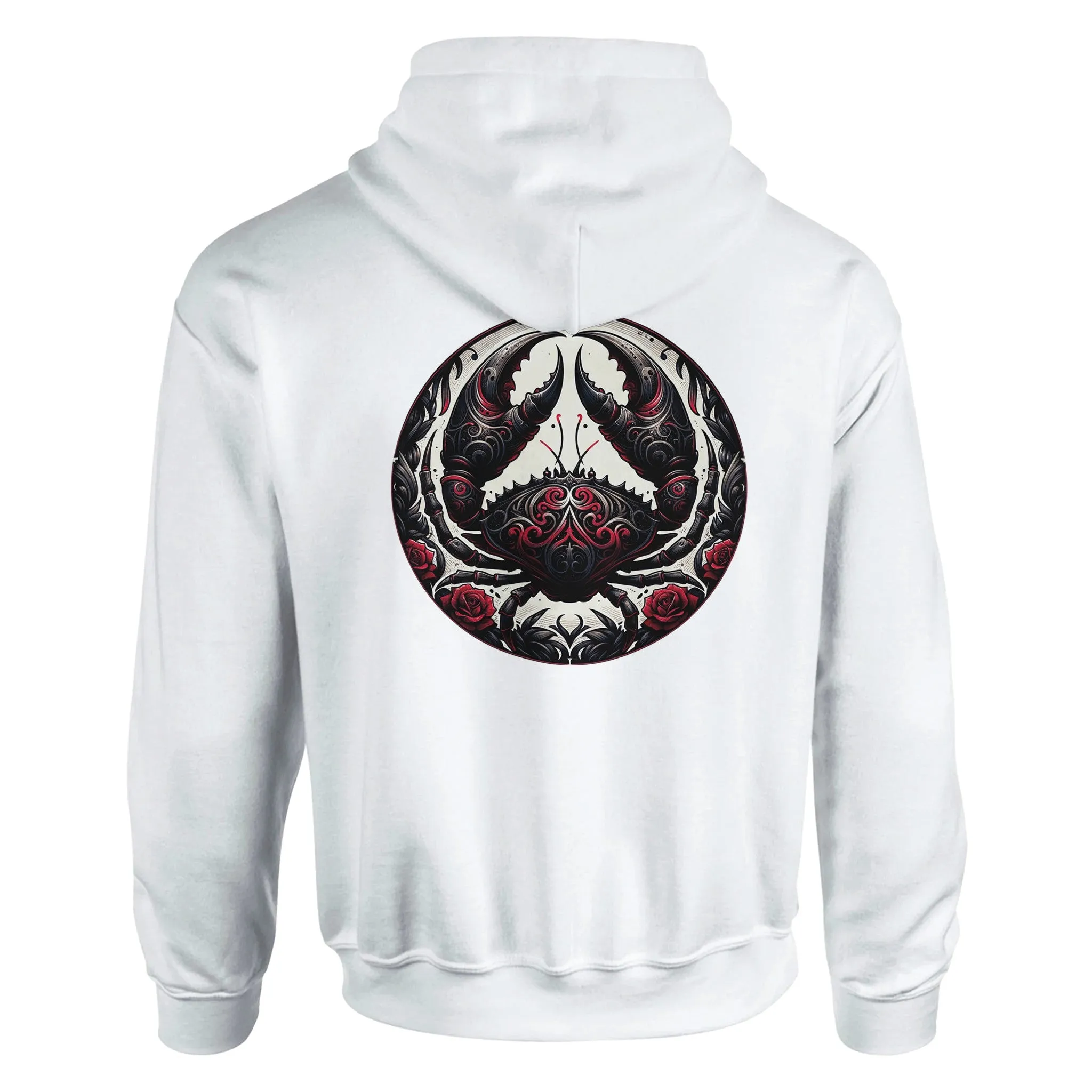 Gothic Zodiac Classic Unisex Pullover Hoodie  White