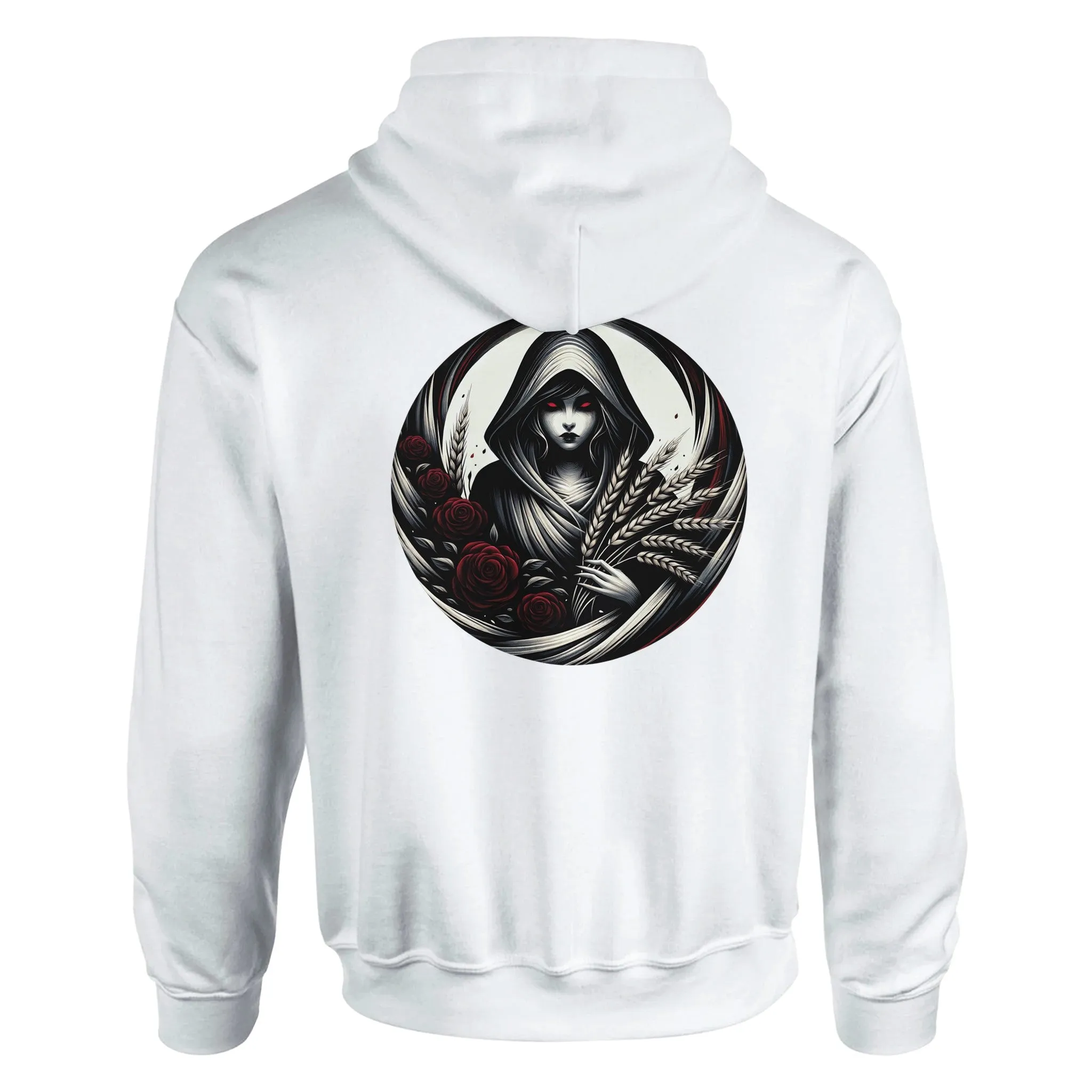Gothic Zodiac Classic Unisex Pullover Hoodie  White