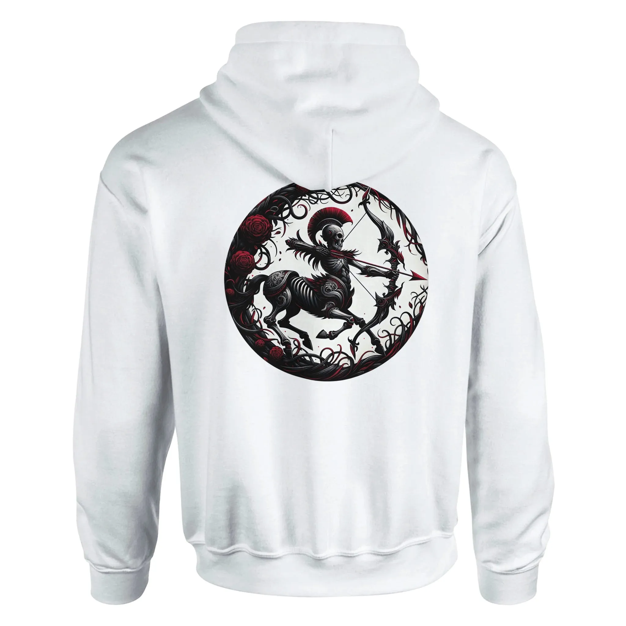 Gothic Zodiac Classic Unisex Pullover Hoodie  White