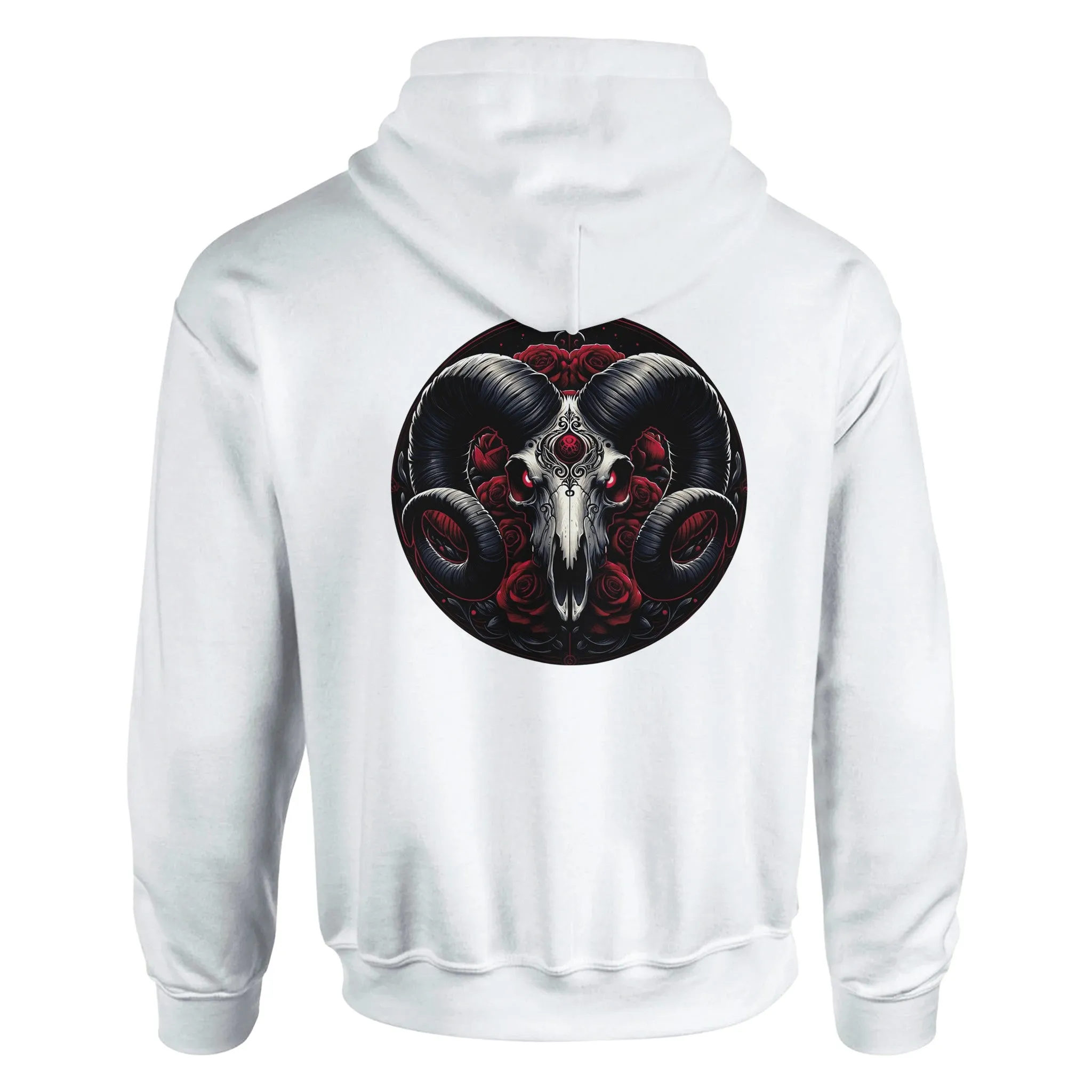 Gothic Zodiac Classic Unisex Pullover Hoodie  White