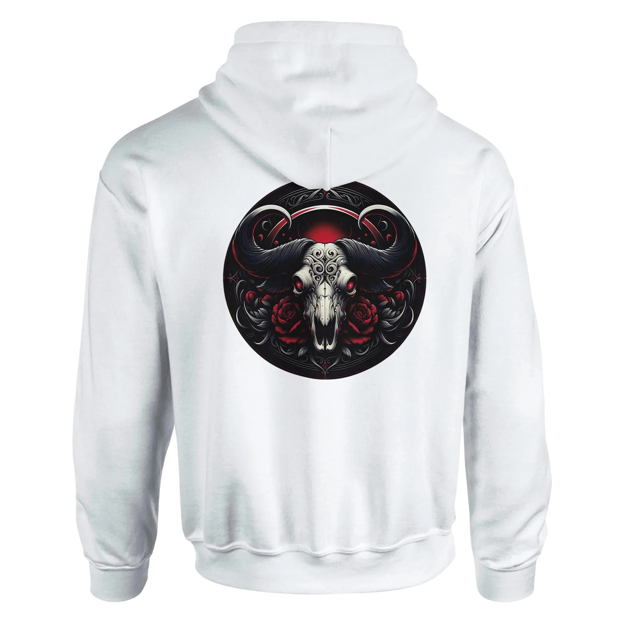 Gothic Zodiac Classic Unisex Pullover Hoodie  White