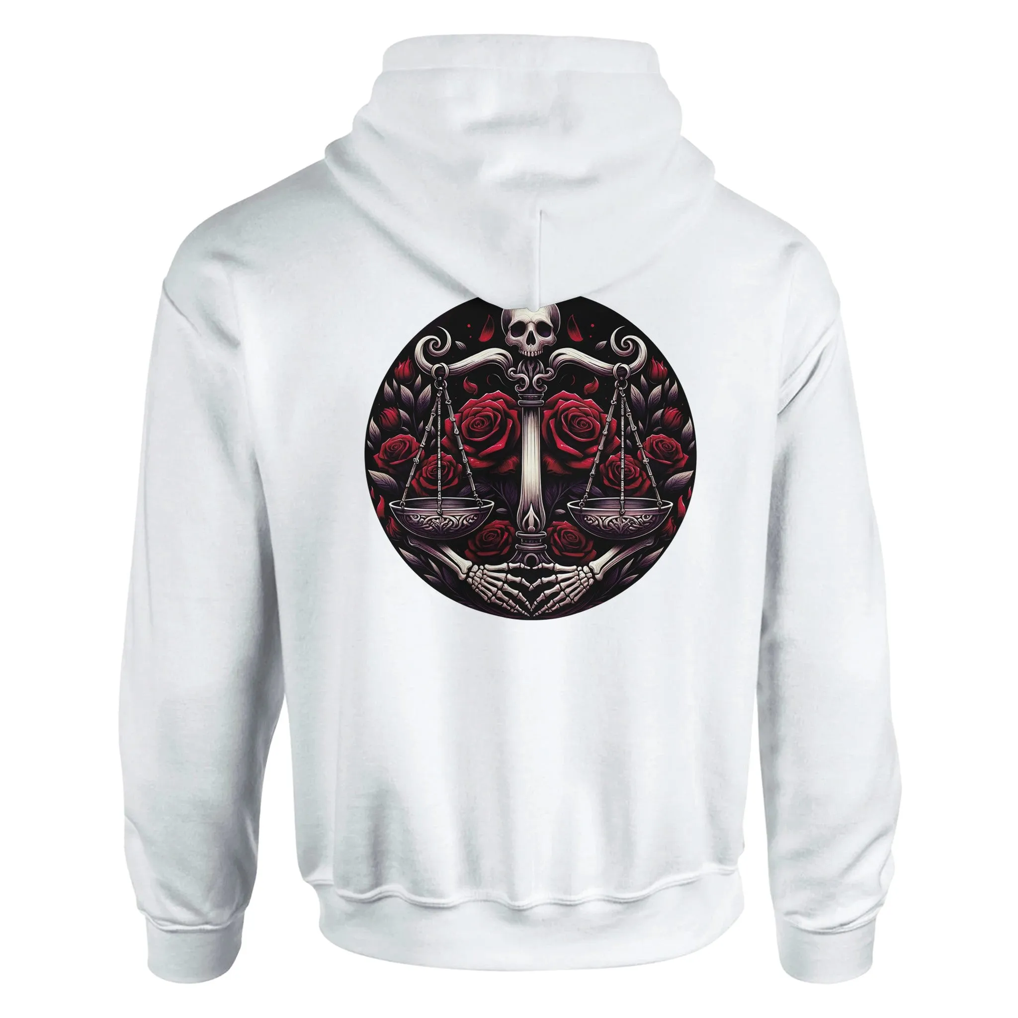 Gothic Zodiac Classic Unisex Pullover Hoodie  White