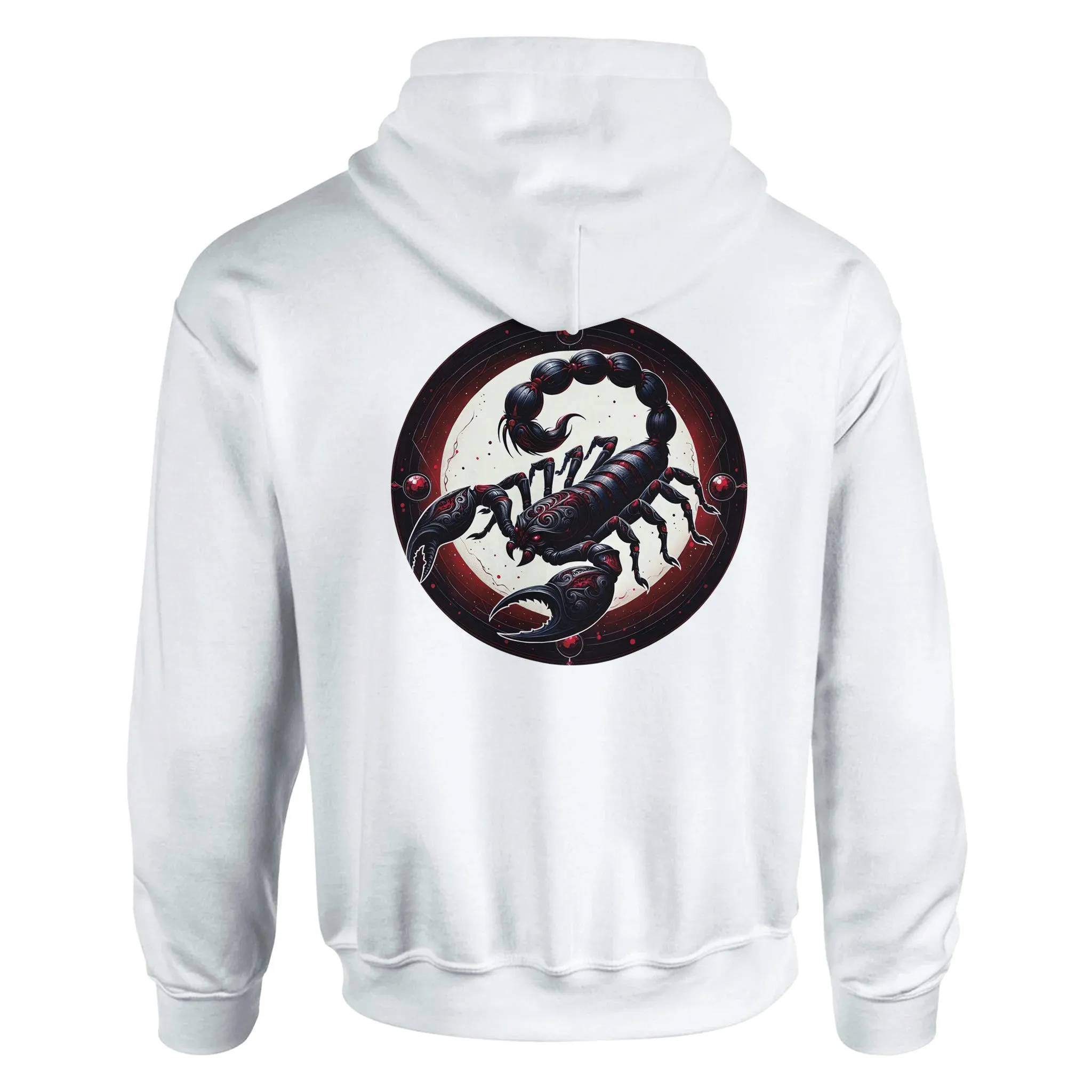 Gothic Zodiac Classic Unisex Pullover Hoodie  White