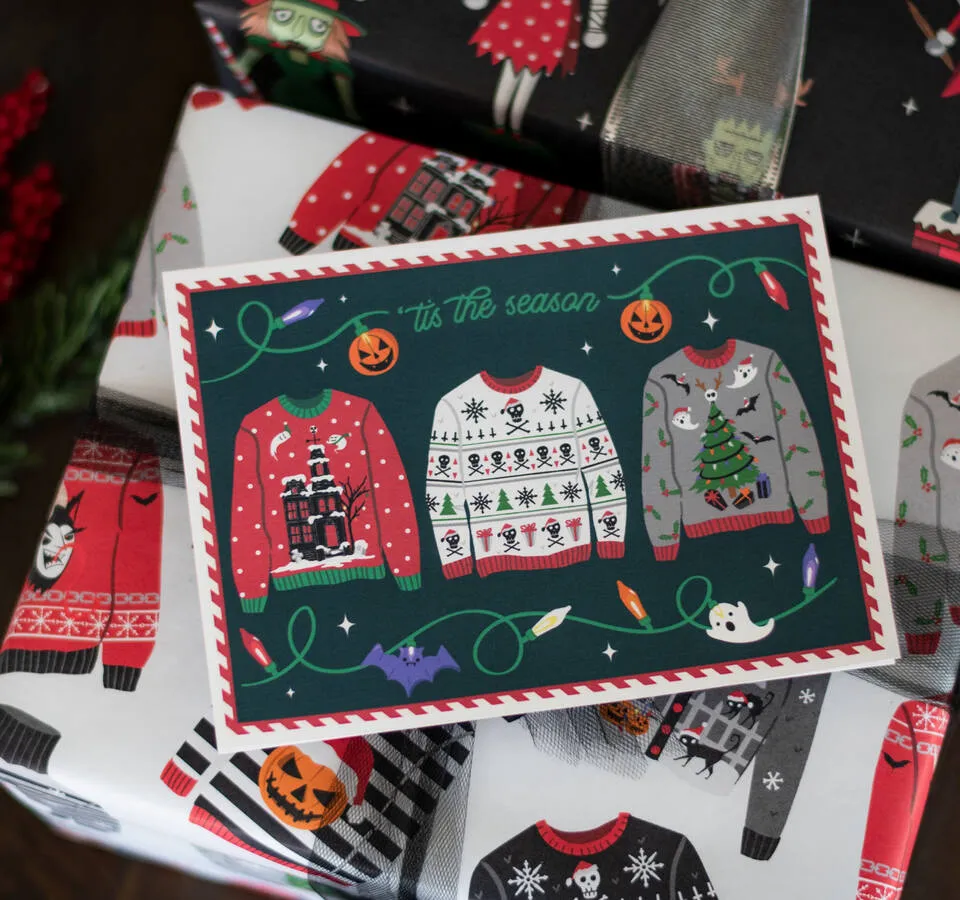 Halloween Sweaters Creepmas Card