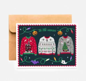Halloween Sweaters Creepmas Card