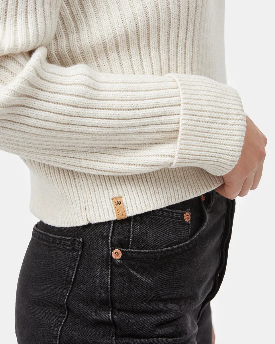 Highline Rib Cropped Mock Neck