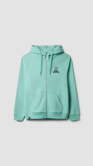 HOODIE FULL ZIP HARDY ACQUA