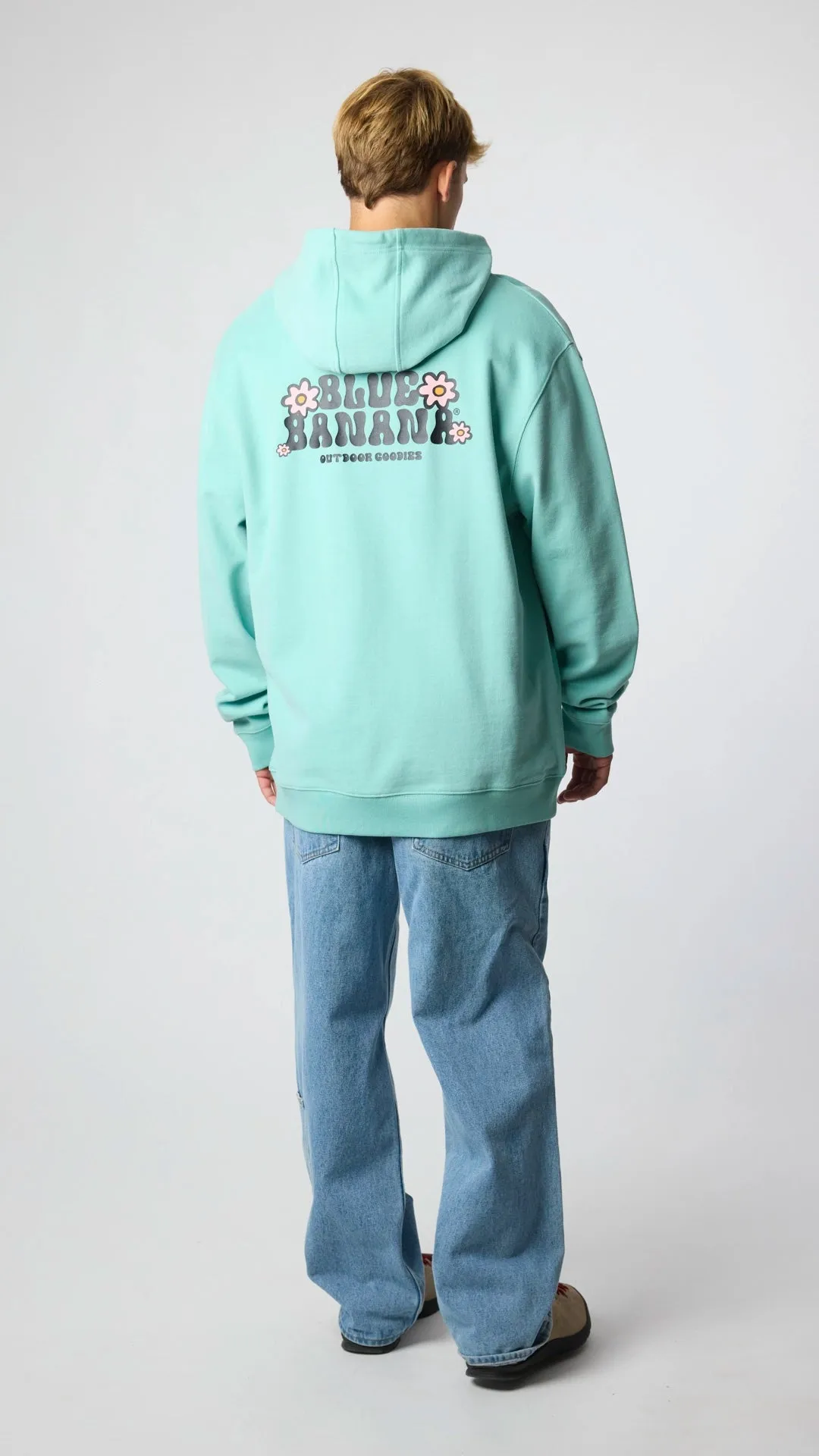 HOODIE FULL ZIP HARDY ACQUA