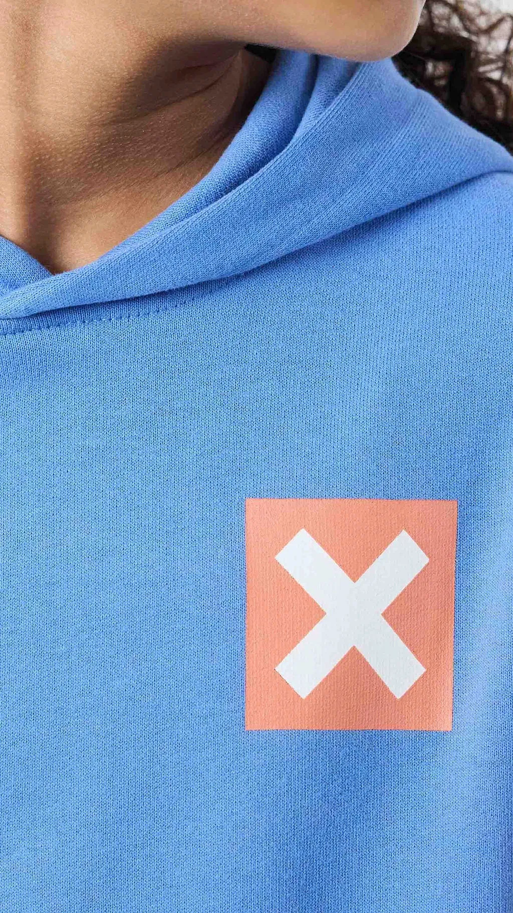 HOODIE KIDS NATURE JAY BLUE