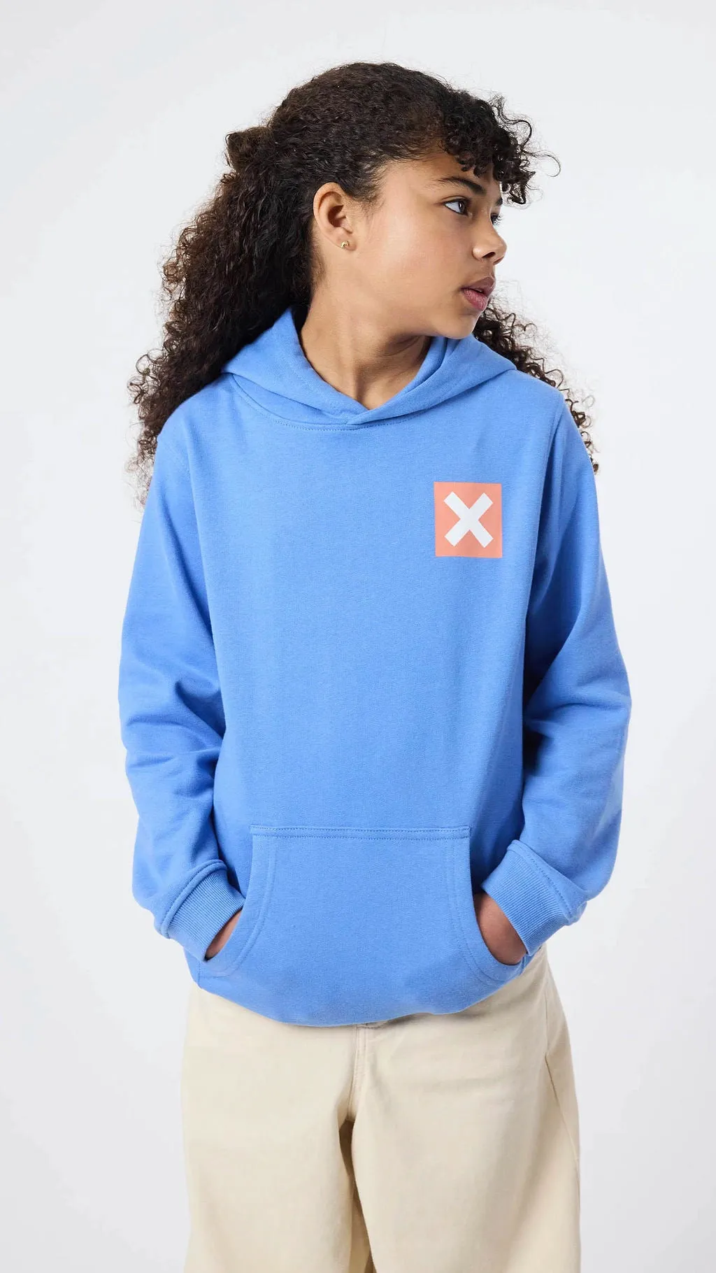 HOODIE KIDS NATURE JAY BLUE