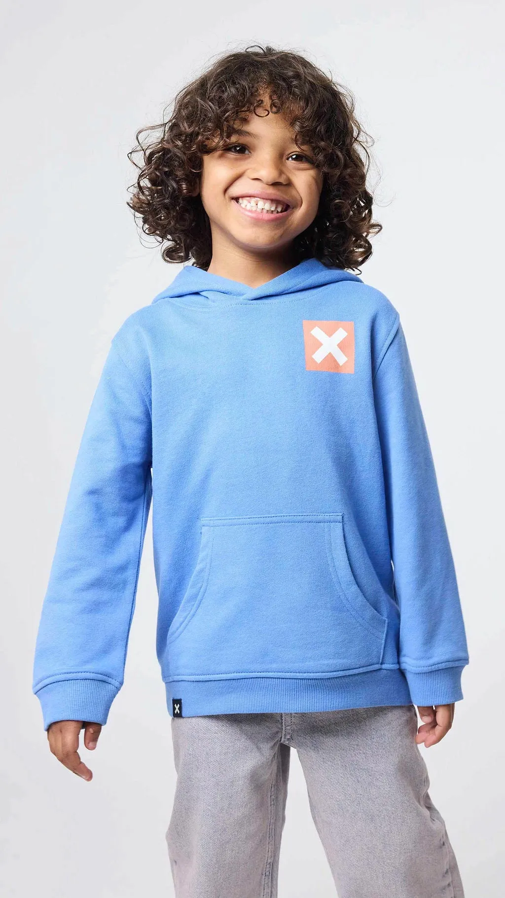 HOODIE KIDS NATURE JAY BLUE