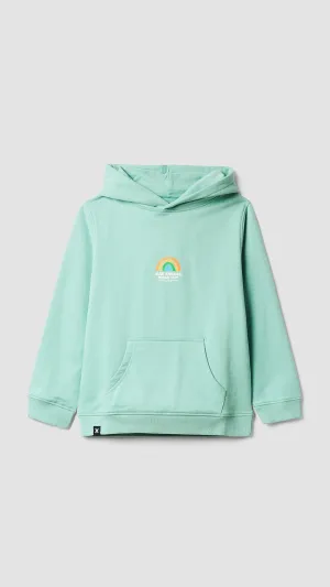 HOODIE KIDS RAINBOW ACQUA