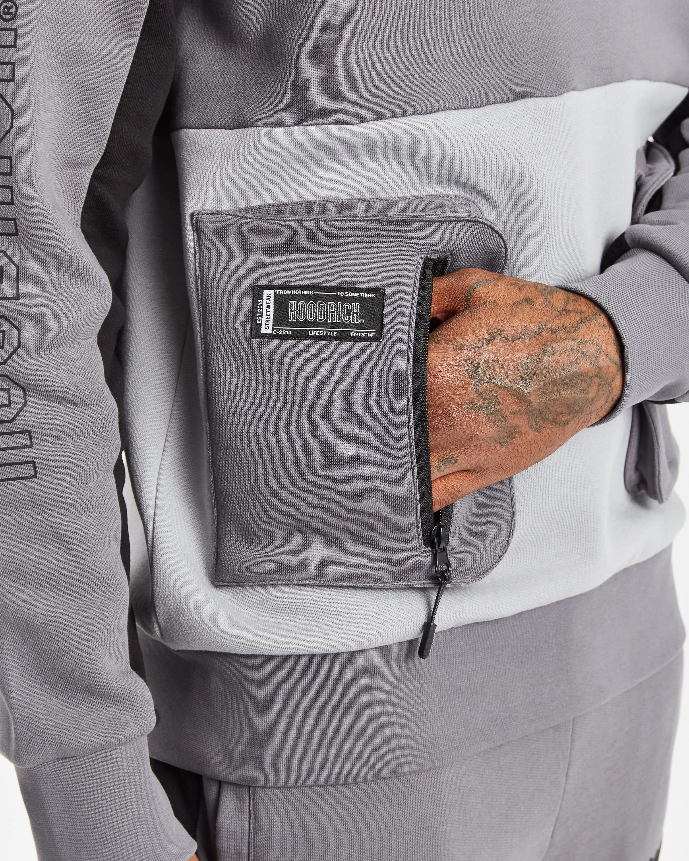 Hoodrich OG Stamp Hoodie Iron Gate Grey