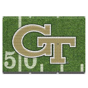 HWC13064 - Georgia Tech Yellow Jackets Football (3 Panels) | 48" x 32" (tall) | Printed Pegboards | Collegiate