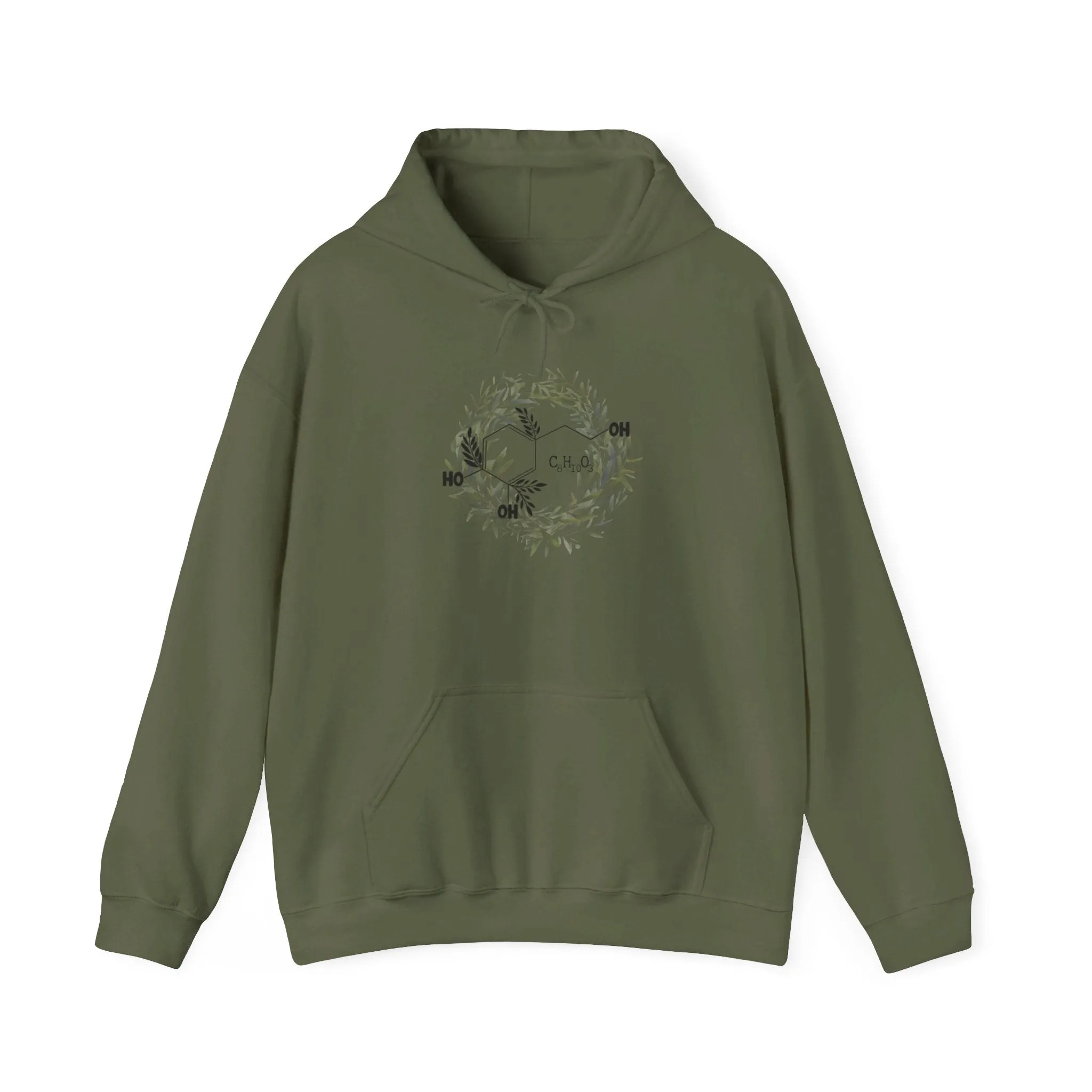 Hydroxytyrosol / Olive Tree olive leaf wreath / consultant swag gift / Unisex Heavy Blend™ Hooded Sweatshirt