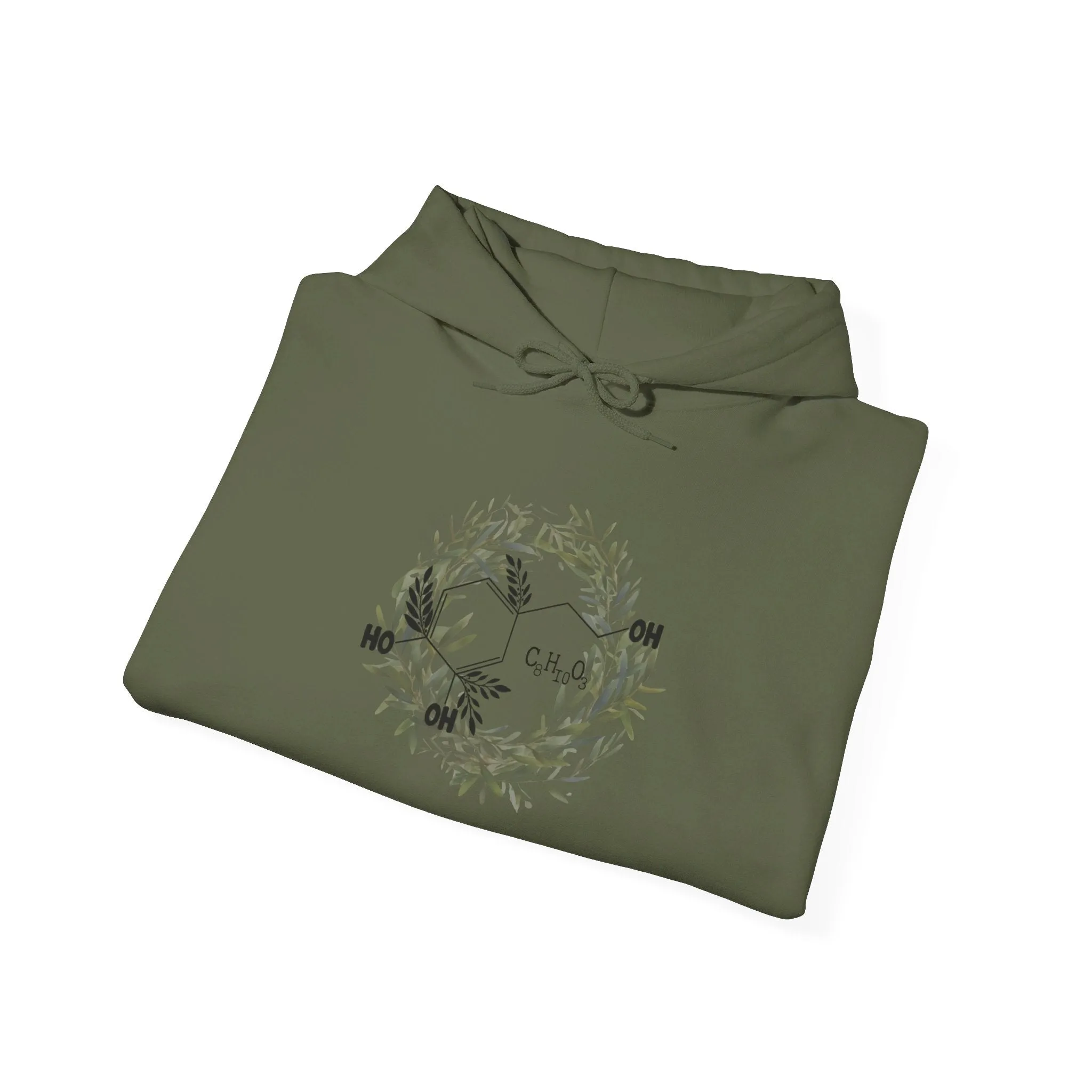 Hydroxytyrosol / Olive Tree olive leaf wreath / consultant swag gift / Unisex Heavy Blend™ Hooded Sweatshirt