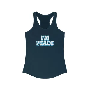 I'm Peace | Women's Racerback tank | Navy