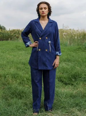 Indigo Savanna Denim Pant Suit