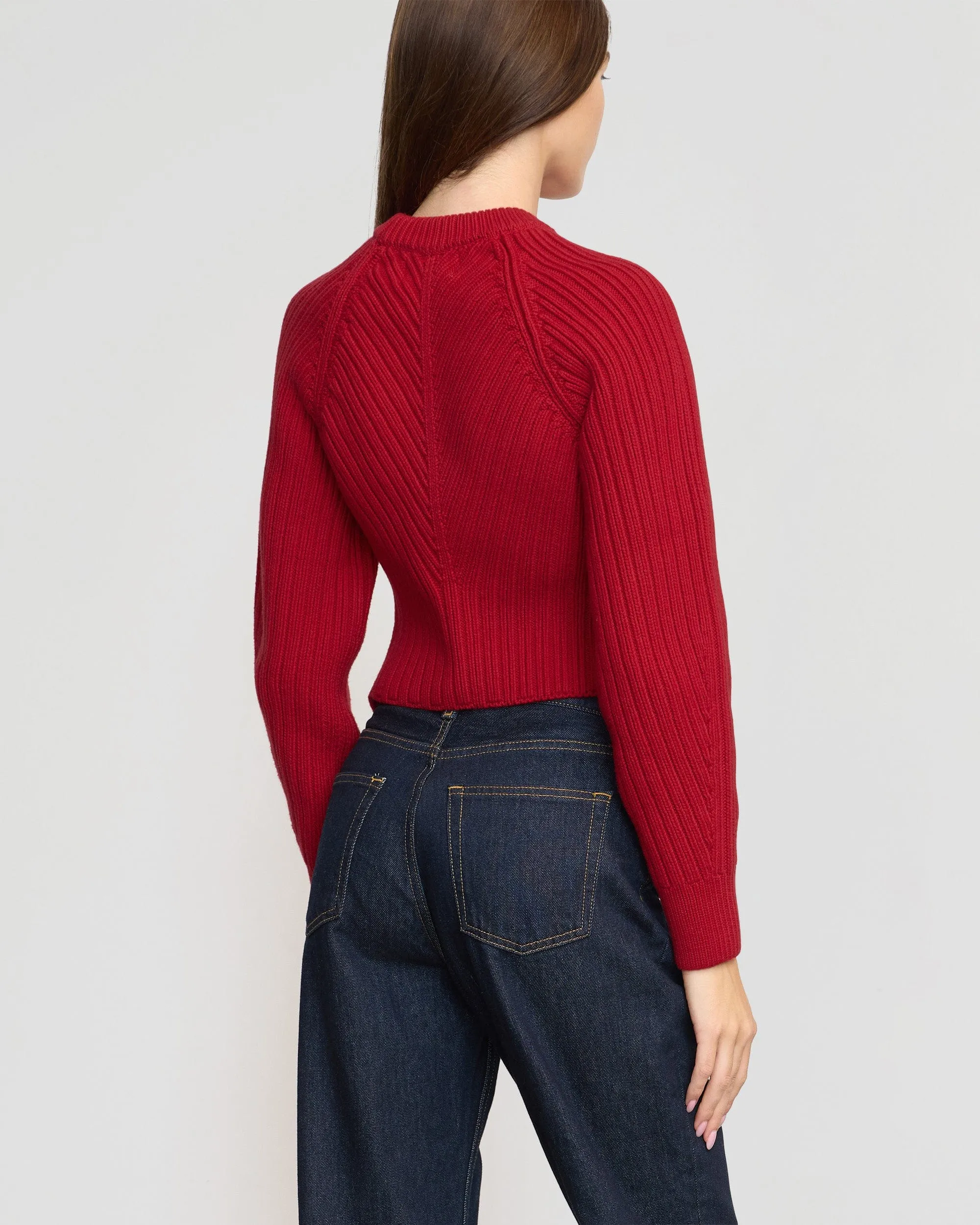 Iona Organic Cotton Cropped Sweater