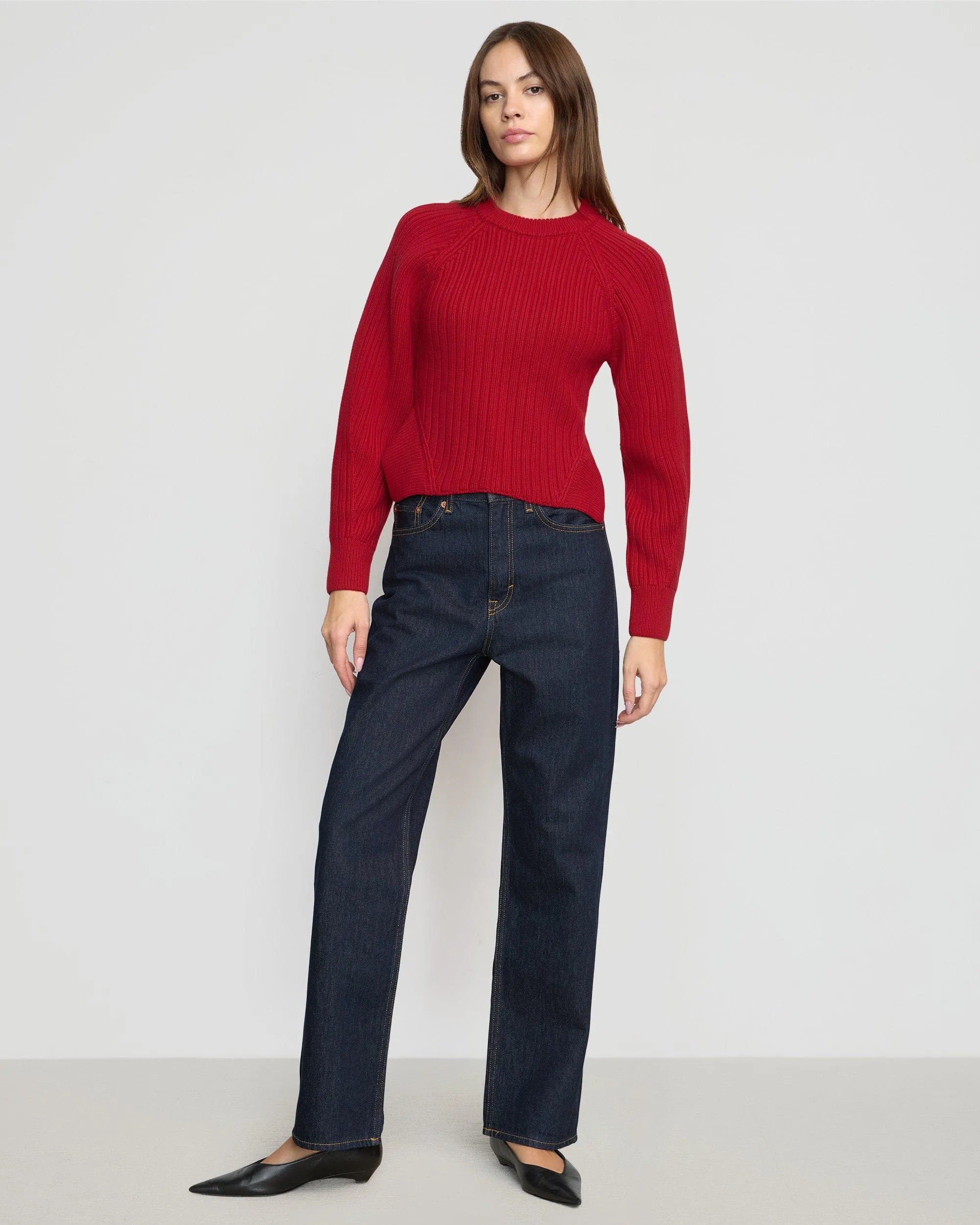 Iona Organic Cotton Cropped Sweater