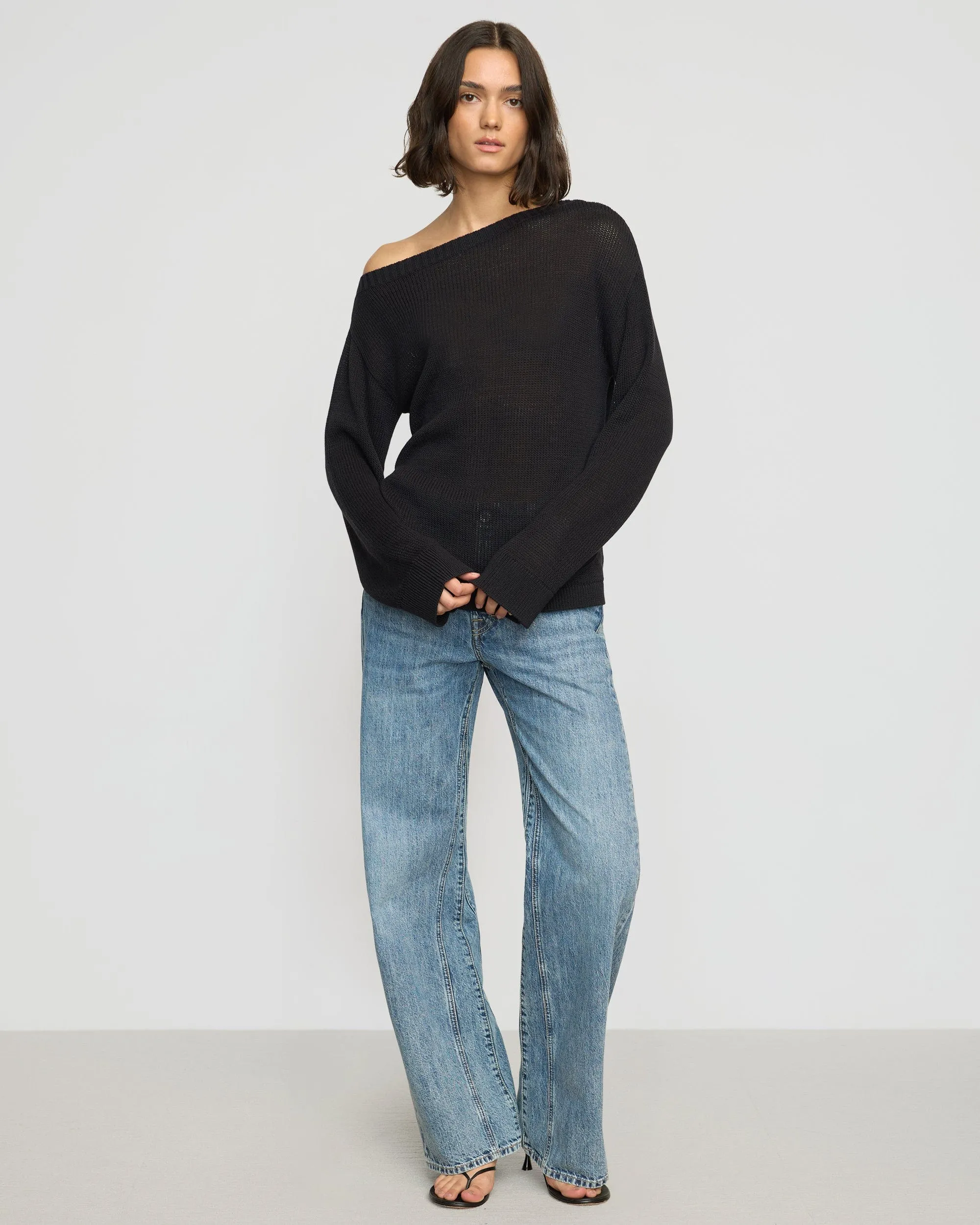 Issa Lightweight Off-Shoulder Sweater