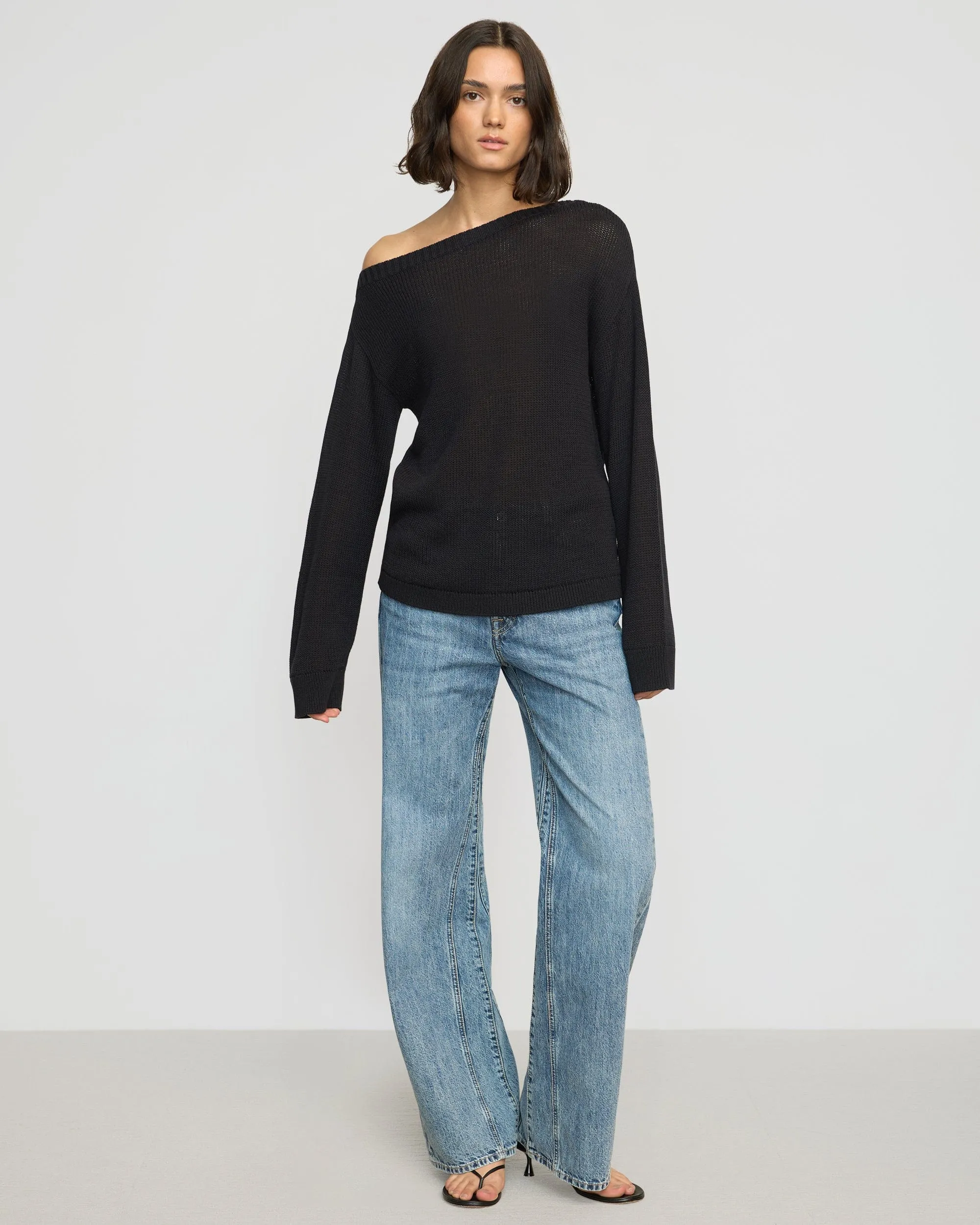 Issa Lightweight Off-Shoulder Sweater