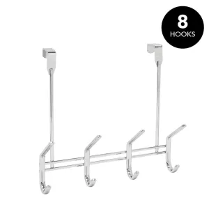 Kennedy International Door Hooks Chrome - Chrome Over-the-Door Four-Hook Organizer