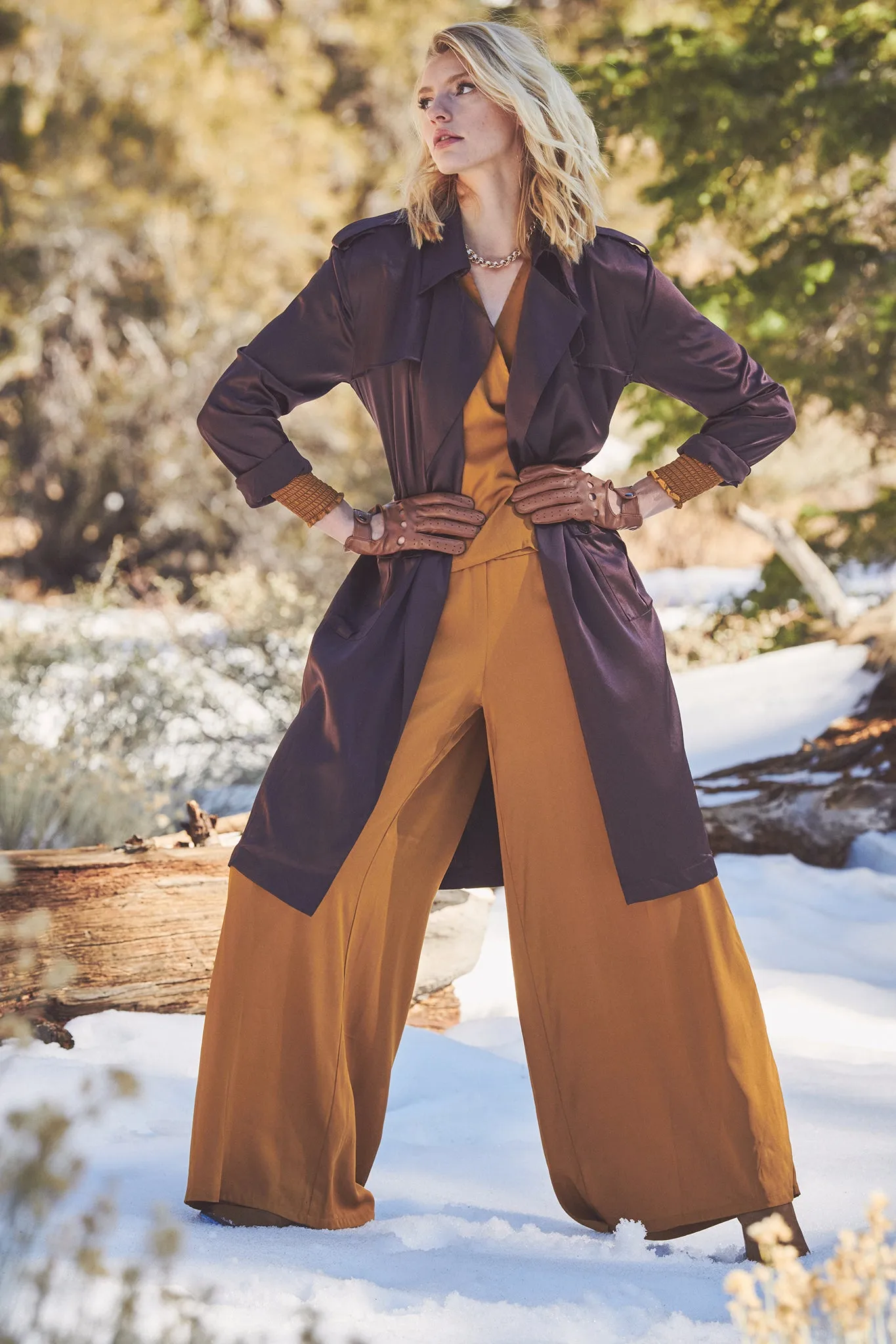 Kensington Trench Charmeuse