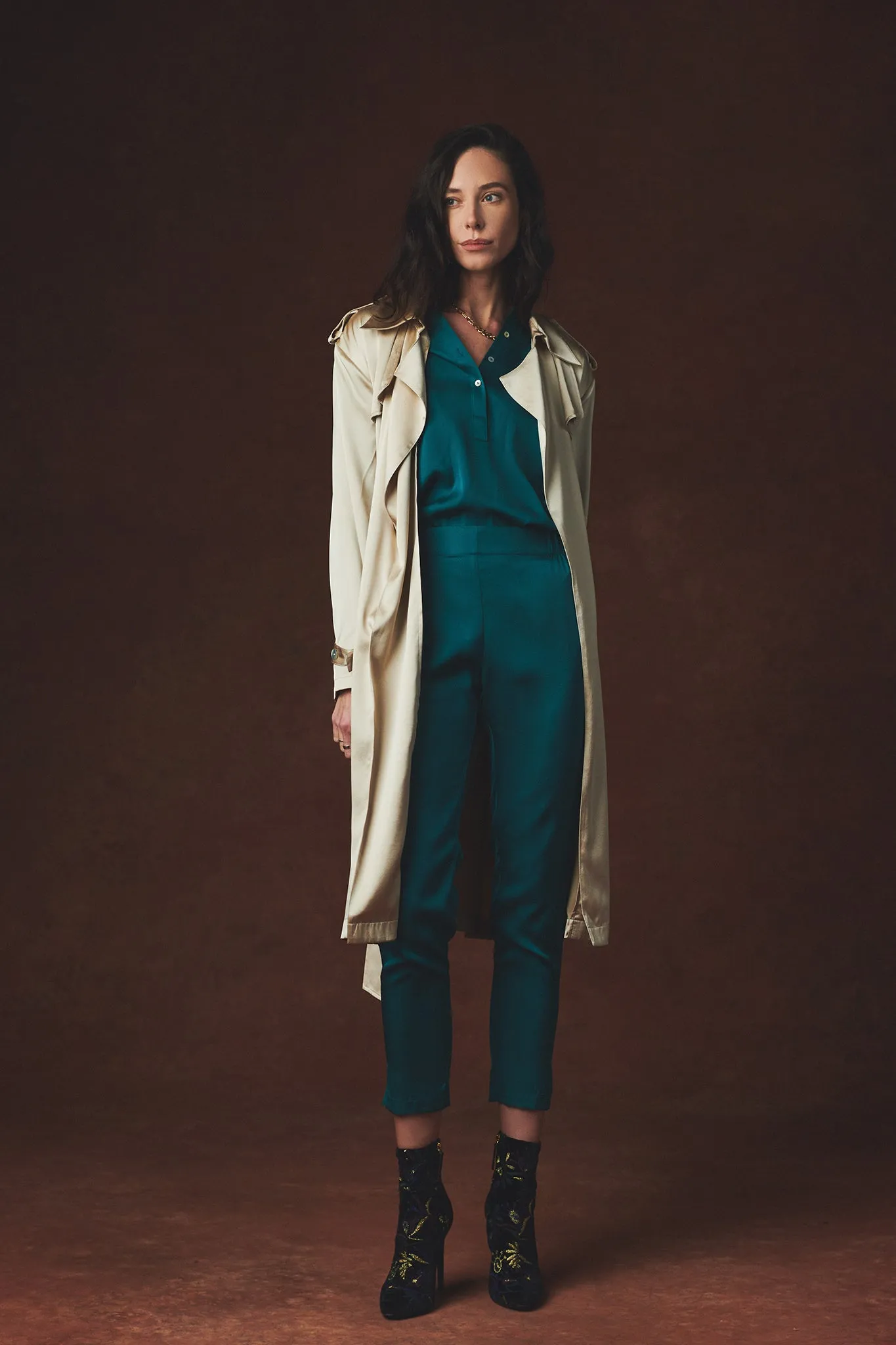 Kensington Trench Charmeuse