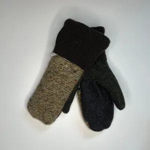 Kids Mittens S/M - Brown & Green - 272