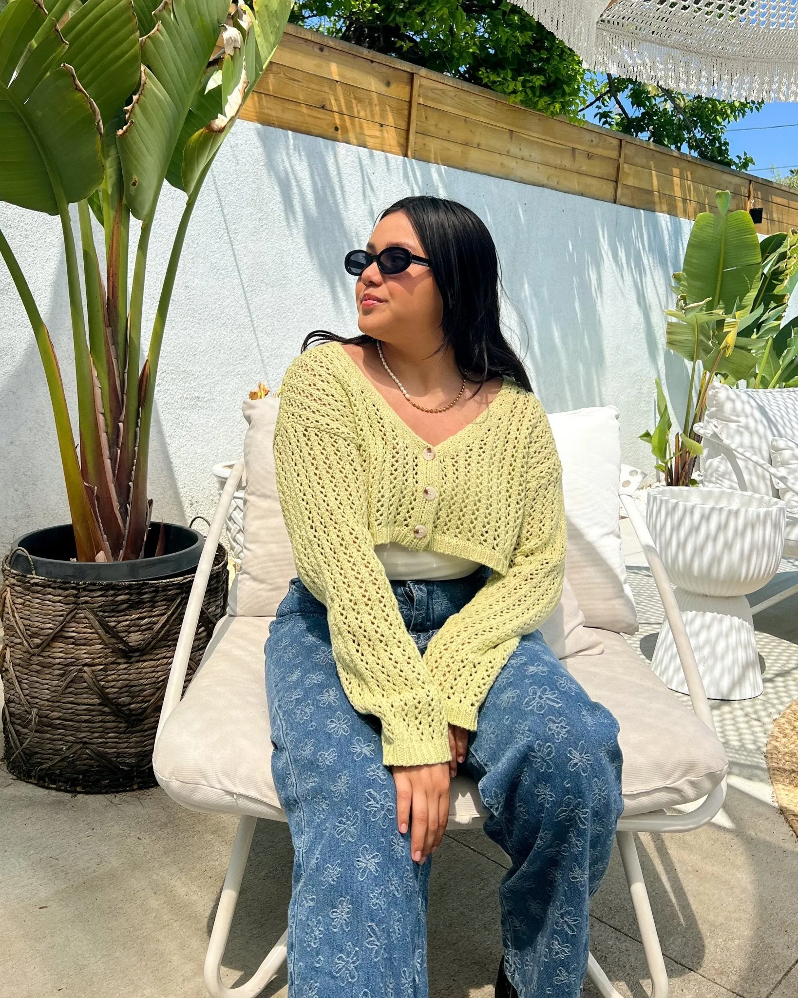 Kiwi Lime Knit Cardigan