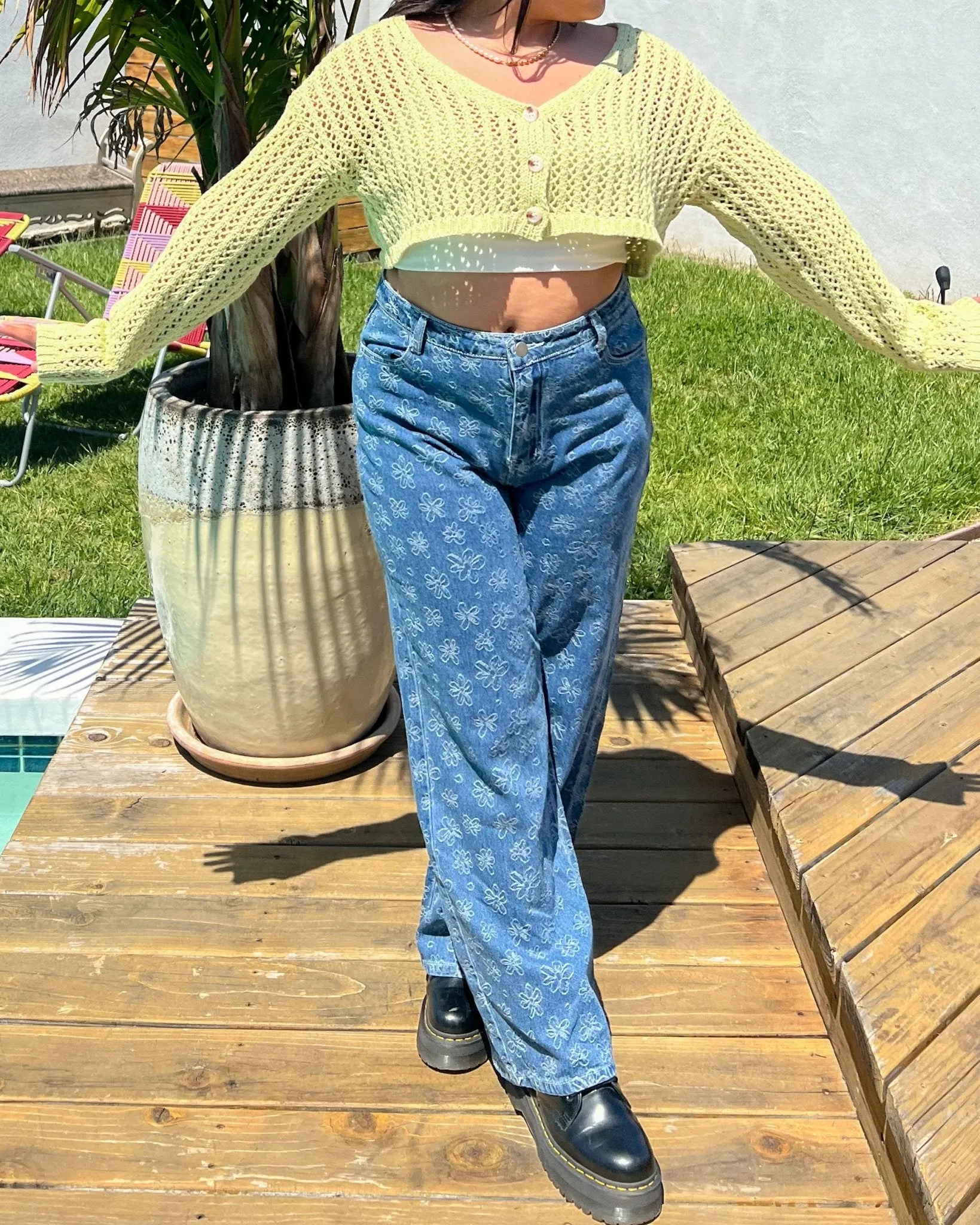 Kiwi Lime Knit Cardigan